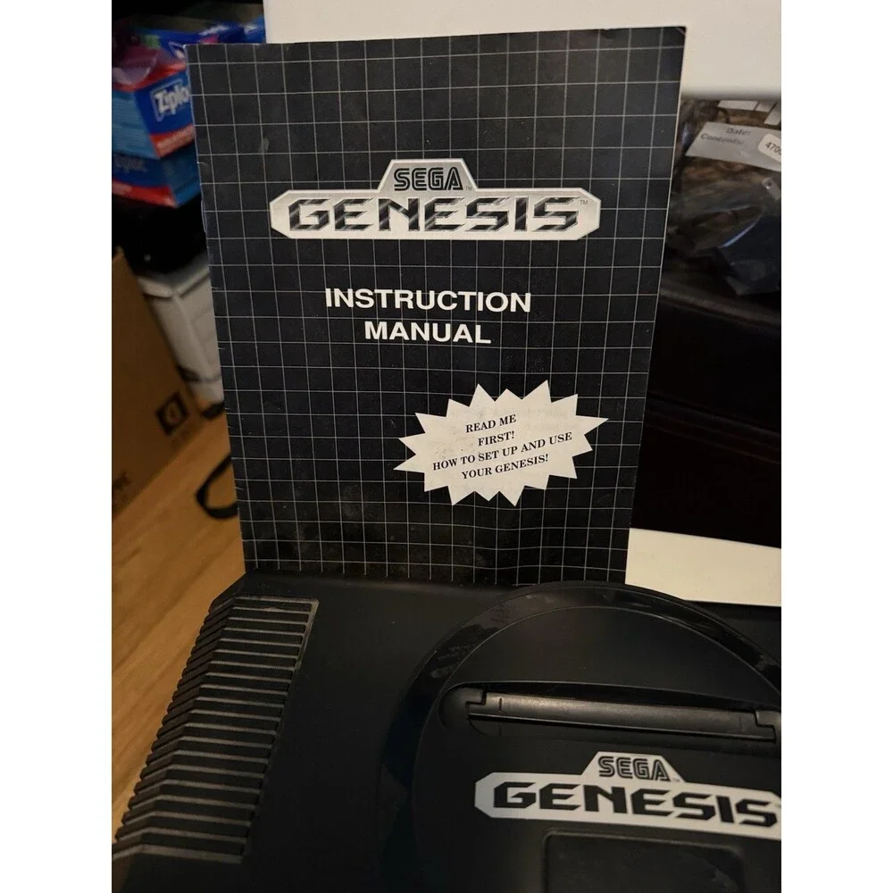 SEGA Genesis Console Not Working System With Controller And Video Cable ,Manual